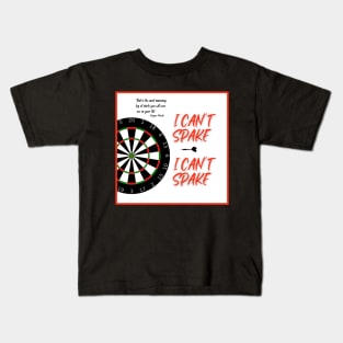 i can't spake wayne mardle commentary red letters 1 Kids T-Shirt